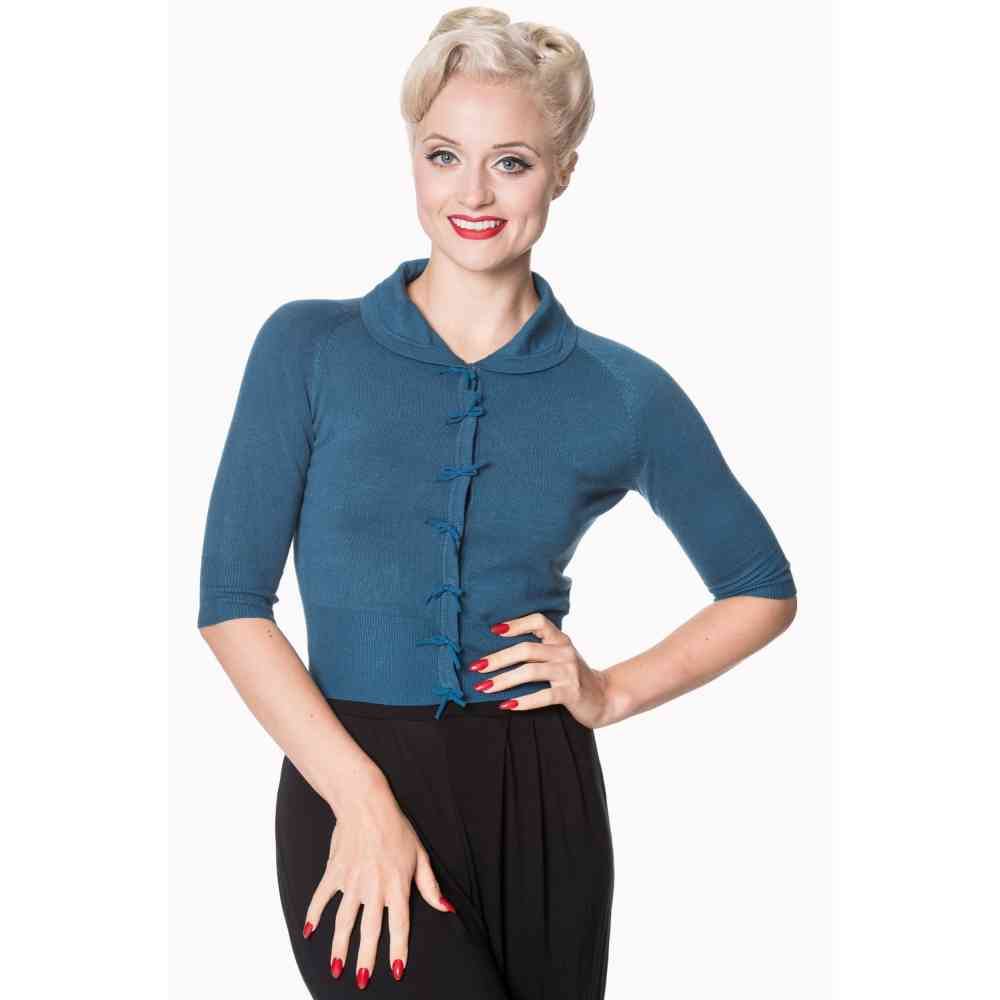 Dancing Days - April Cardigan - Bleu Product image